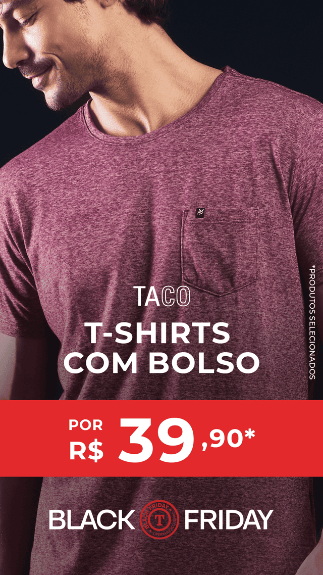 T-Shirts com bolso