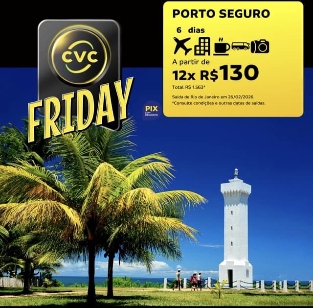 Pacote para Porto Seguro - 06 dias