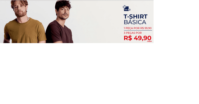 T-Shirt Básica Mescla Comfort