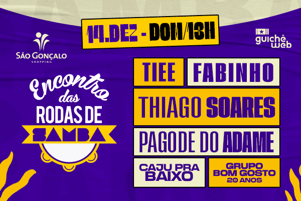 Encontro de Roda de Samba no São Gonçalo Shopping